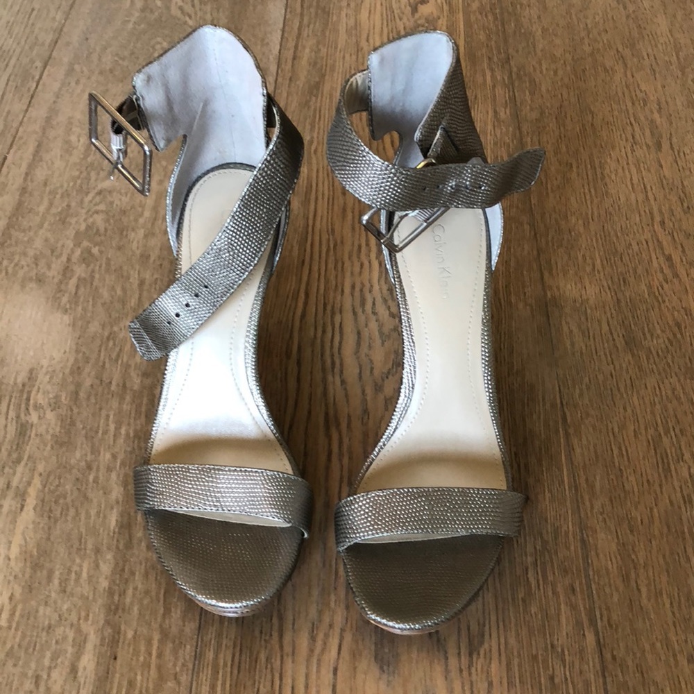 Calvin Klein Gold Sandals